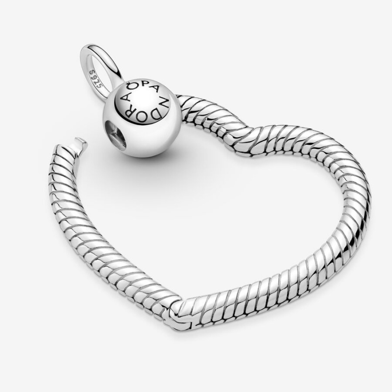 Pandora O & Chain Necklaces Sterling silver | 62350-PTCR