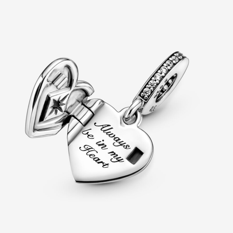 Pandora Openable Locket Dangle Charms Sterling silver | 80634-KSCY
