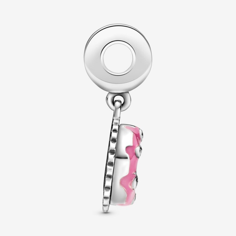 Pandora Pink Birthday Cake Charms Sterling silver | 28934-OWNT