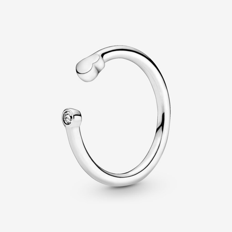 Pandora Polished Open Stackable Rings Sterling silver | 31298-QYSZ