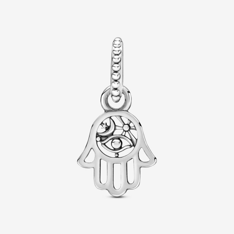 Pandora Protective Hamsa Hand Dangle Charms Sterling silver | 10248-QFEL