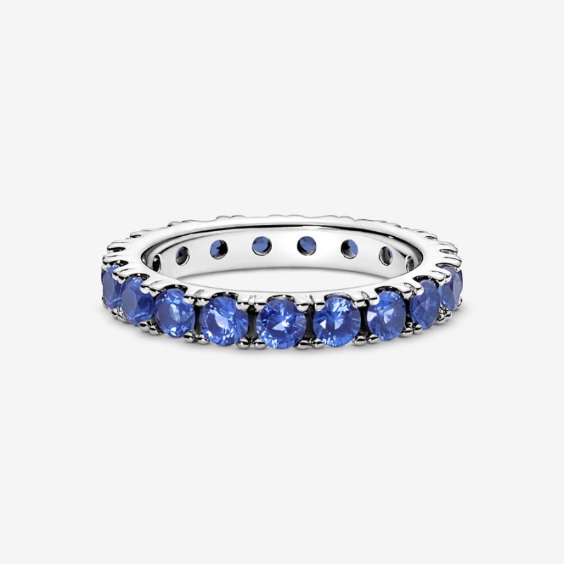 Pandora Shimmering Blue Ring Sets Multicolor | 36217-HMZG
