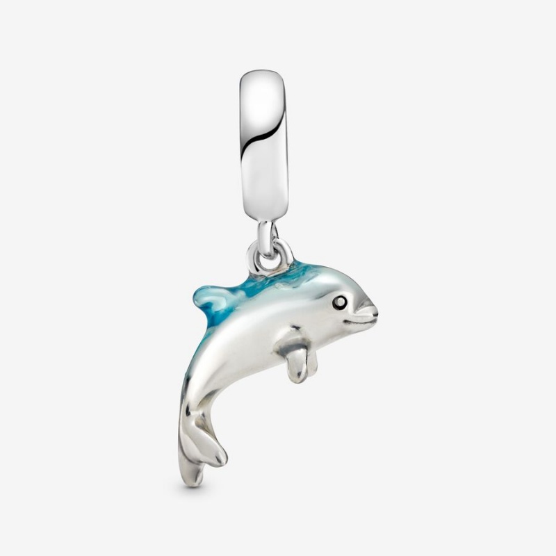 Pandora Shimmering Dolphin Dangle Charms Sterling silver | 47935-MTIW