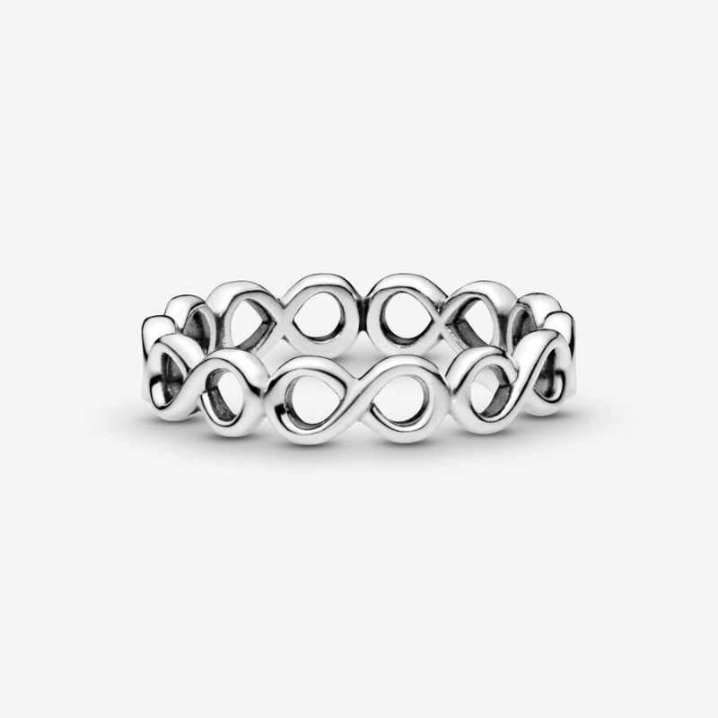 Pandora Simple Infinity Band Rings Sterling silver | 87316-CDOU