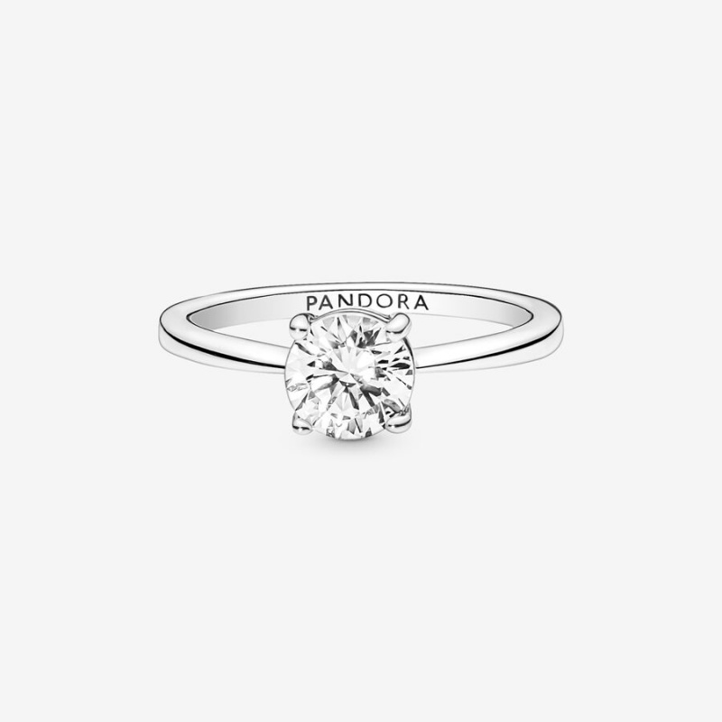 Pandora Sparkling Hoop Earrings Sterling silver | 41078-URDL