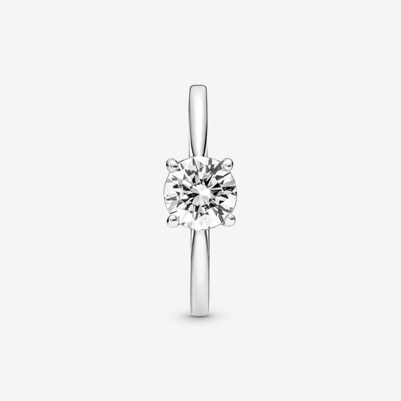 Pandora Sparkling Hoop Earrings Sterling silver | 41078-URDL