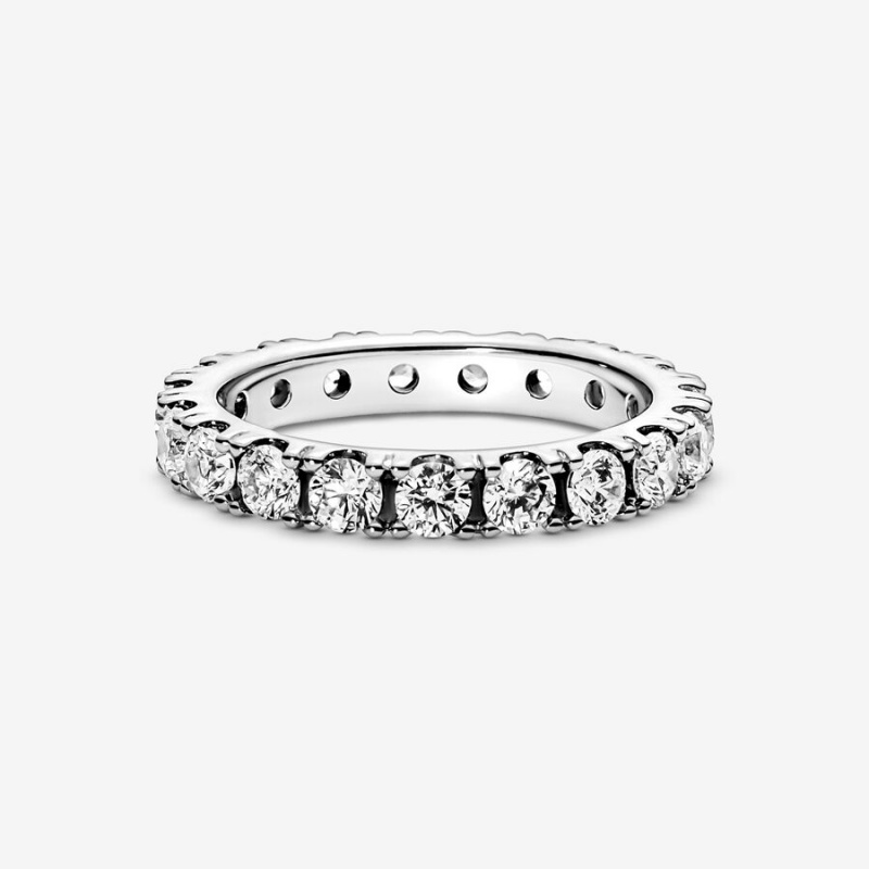 Pandora Sparkling Row Eternity Band Rings Gold plated | 18469-PBNR