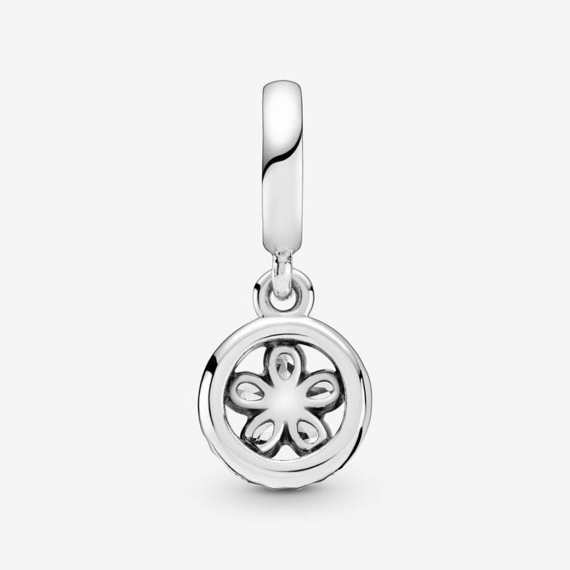 Pandora Sparkling Snowflake Circle Dangle Charms Sterling silver | 54316-EUPO