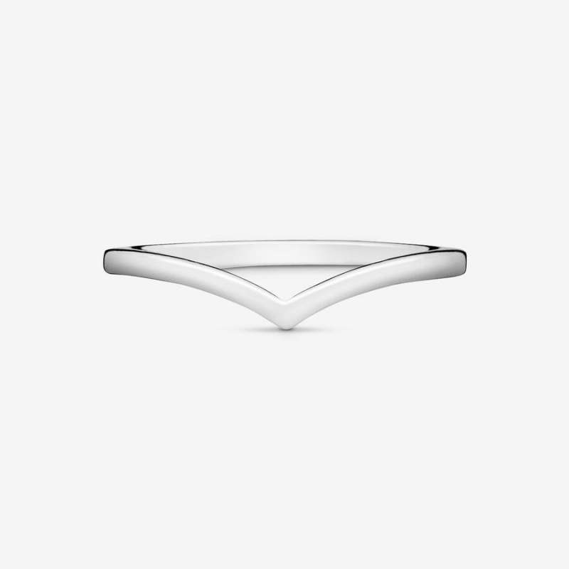 Pandora Sparkling Wishbone Stacking Ring Sets Sterling silver | 34089-RVIP