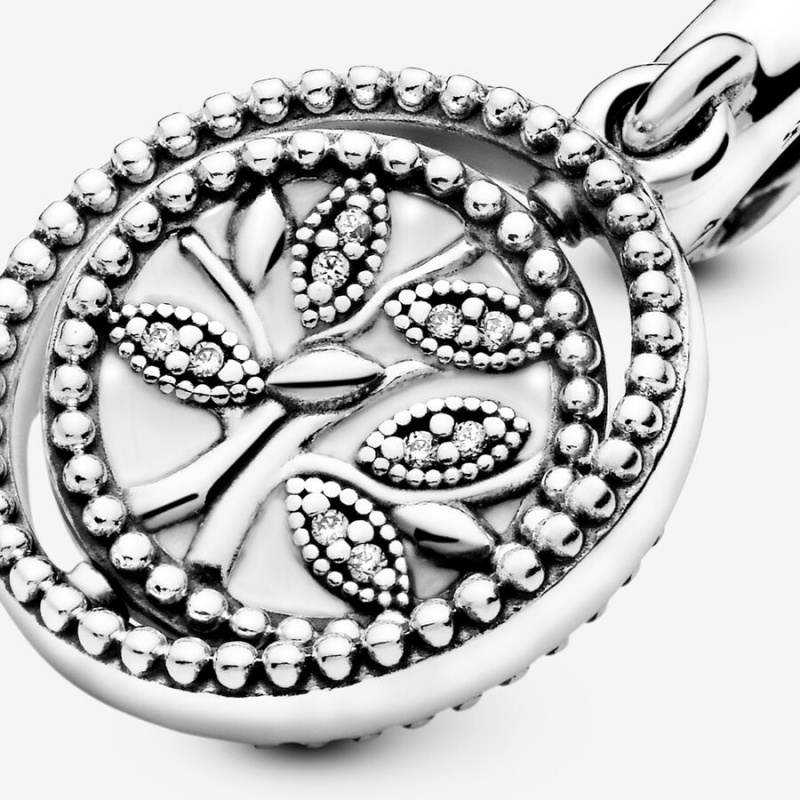 Pandora Spinning Family Tree Dangle Charms Sterling silver | 98460-MXCV
