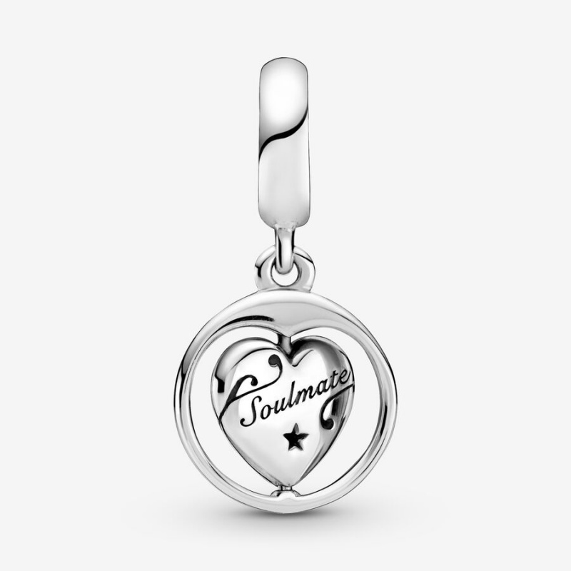 Pandora Spinning Forever & Always Soulmate Dangle Charms Sterling silver | 51327-VYOS