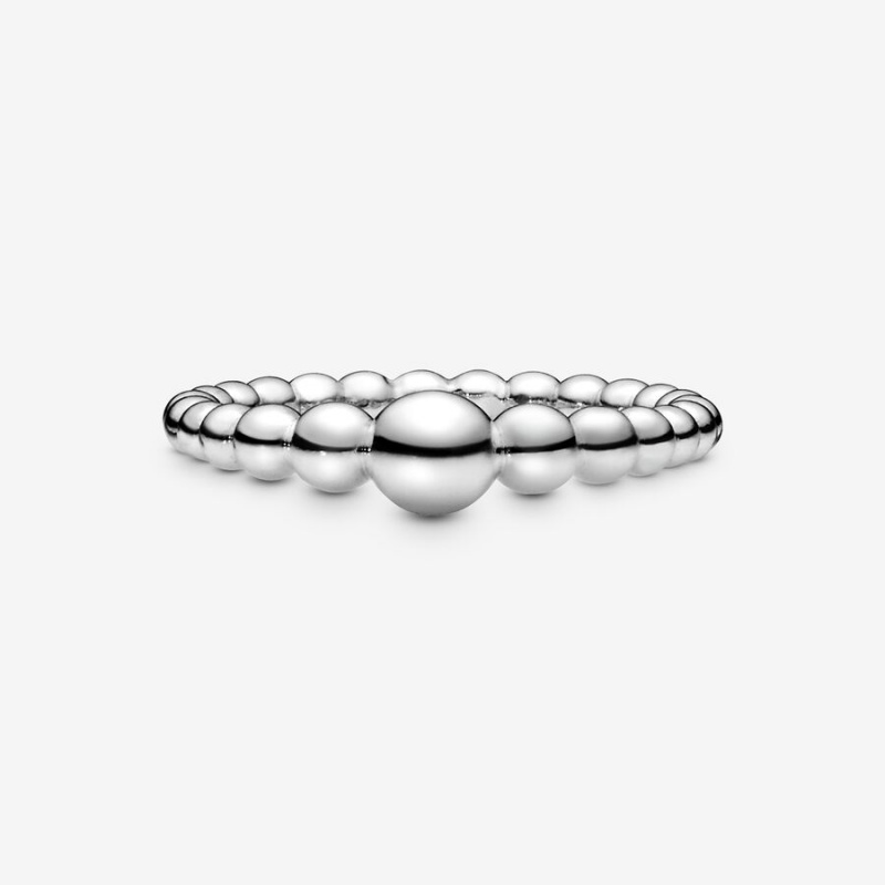 Pandora String of Beads Stackable Rings Sterling silver | 95274-KMFC