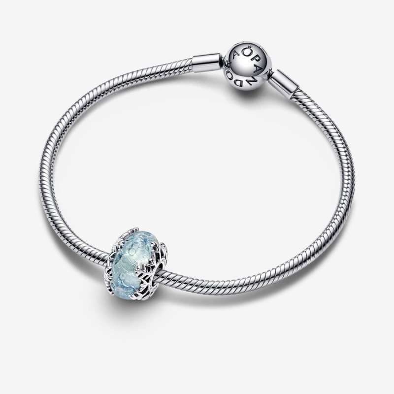 Pandora Winter Blue Snowflake Murano Charms Sterling silver | 23681-IKPA