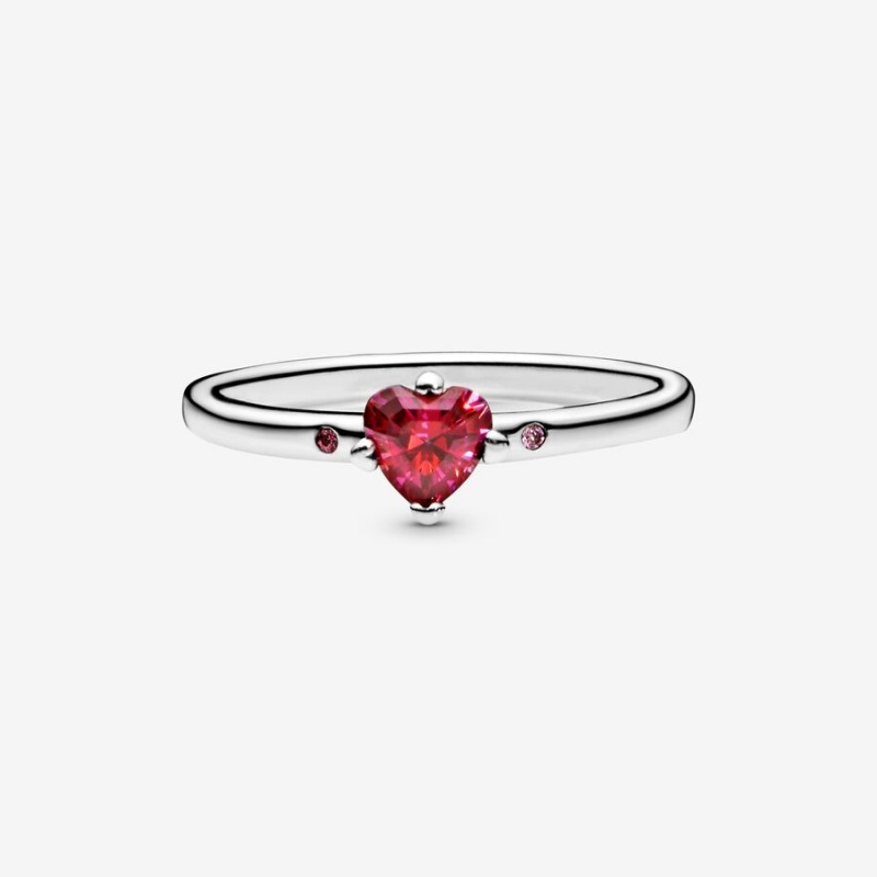 Pandora You & Me with Pink CZ Halo & Solitaire Rings Sterling silver | 19387-BFEO