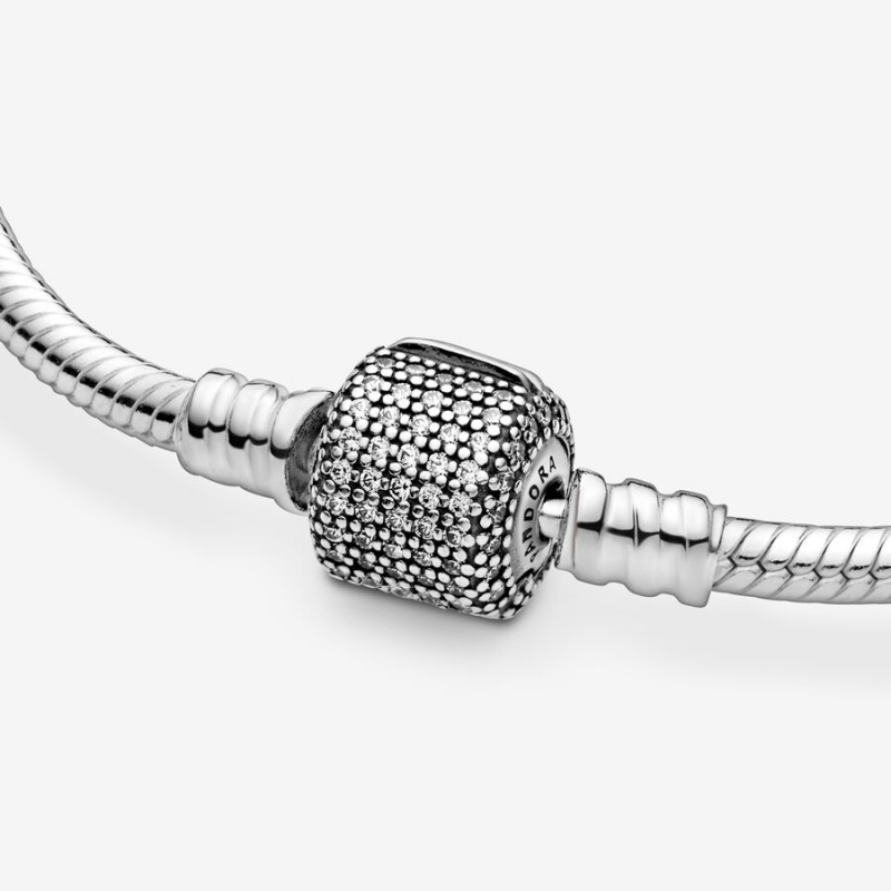 Pandora with Signature Clasp Charm Bracelets Sterling silver | 45703-FHBT